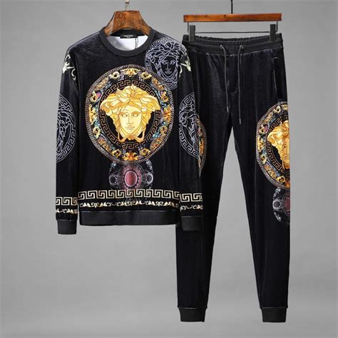 versace collection mens track pants|men's versace jogging suit.